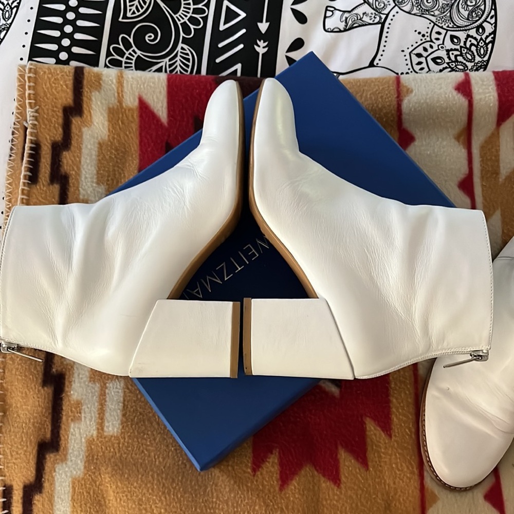 White Stuart Weitzman Boots - image 8